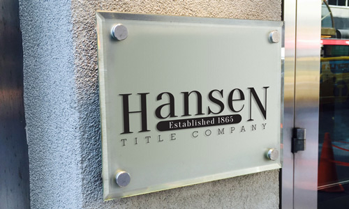 Hansen Title Company Logo Design